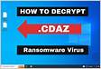 Cdaz Ransomware criptografa sistemas alvo